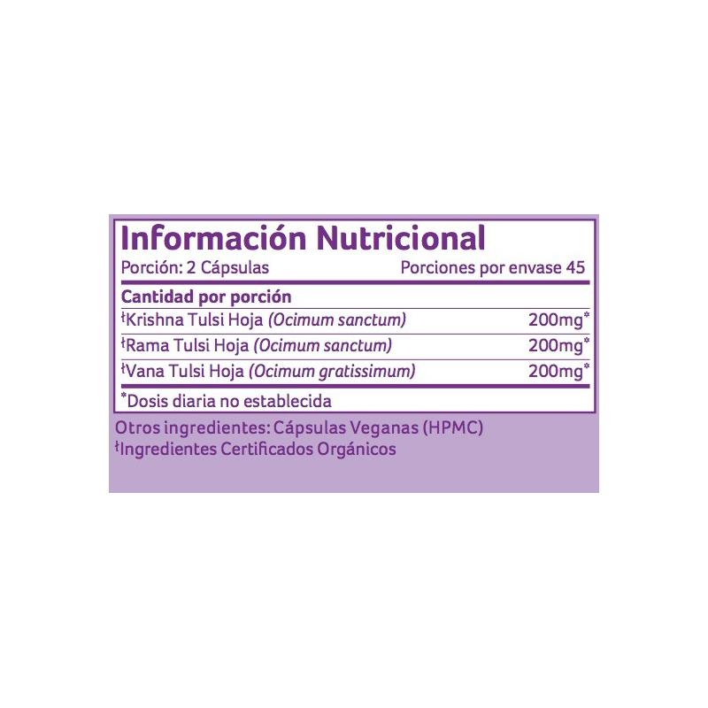 Tulsi Organic India 90 kapslar