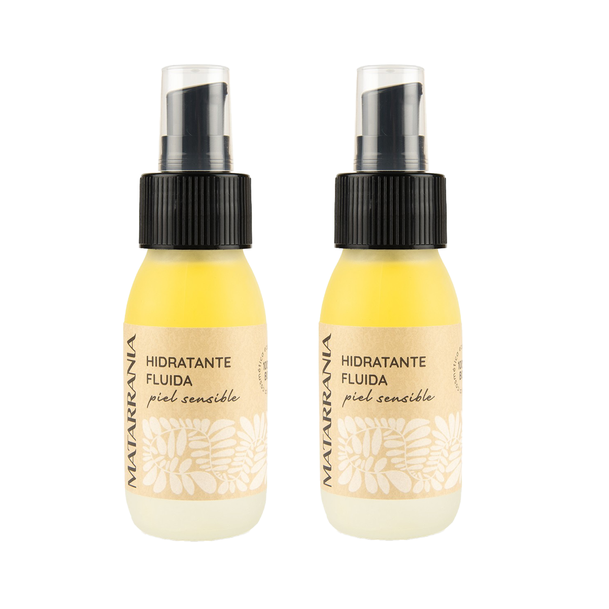 2er-Pack Feuchtigkeitsfluid für empfindliche Haut 100 % BIO Matarrania 60 ml