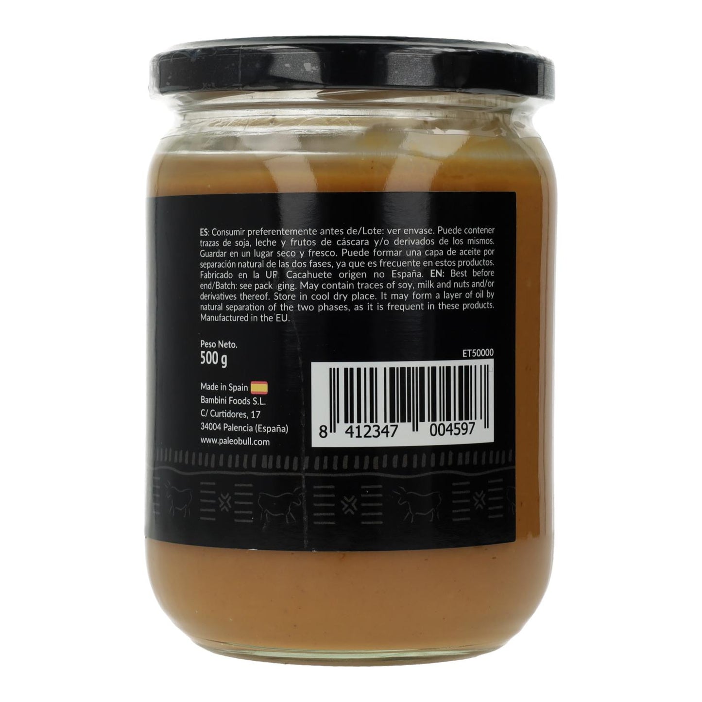 Beurre de cacahuète 100 % naturel 457 Paleobull 500 g