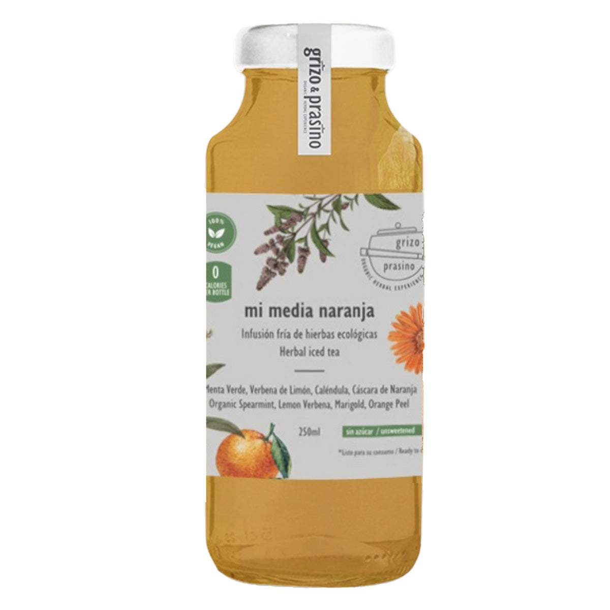 Mi media naranja RTD Grizo & Prasino herbal tea 250 ml