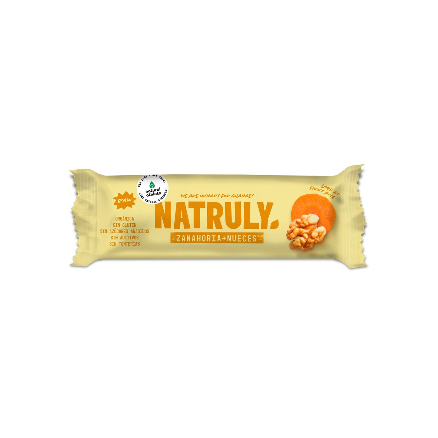 Bâtonnets Raw Carotte et noix Bio Natruly 40 g