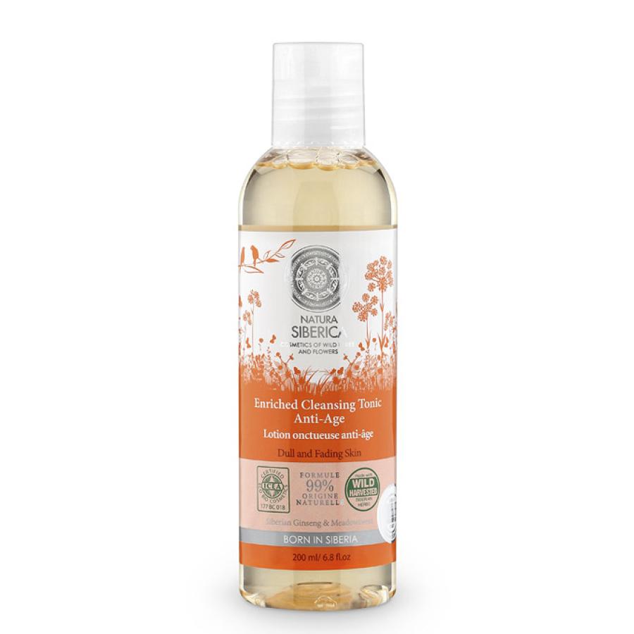 Wzbogacony tonik oczyszczający Anti-age Natura Sibérica, 200 ml