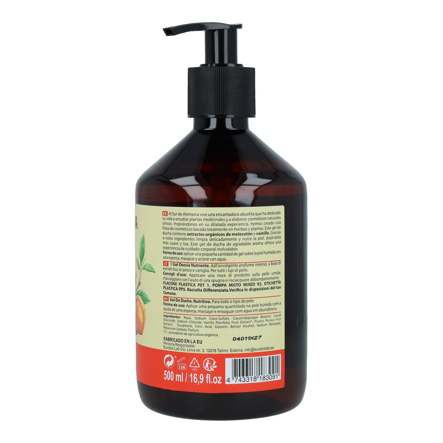 Pflegendes Duschgel für alle Hauttypen Oma Gertrude 500 ml