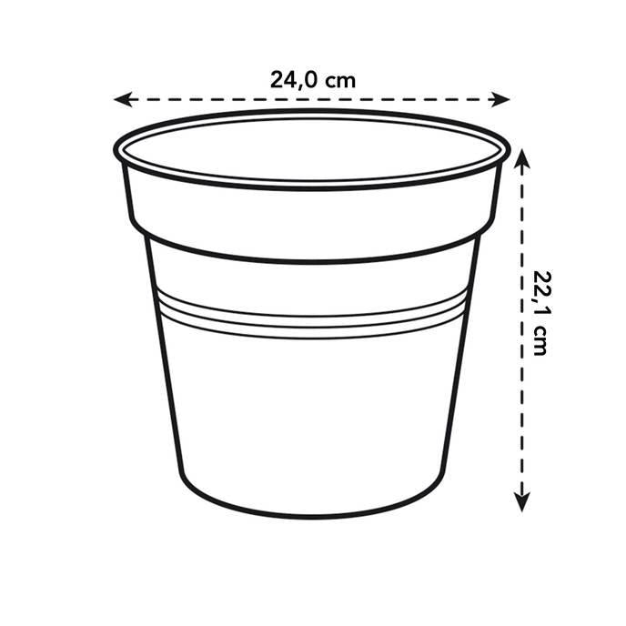 Vaso Green Basics Elho Verde 21 cm