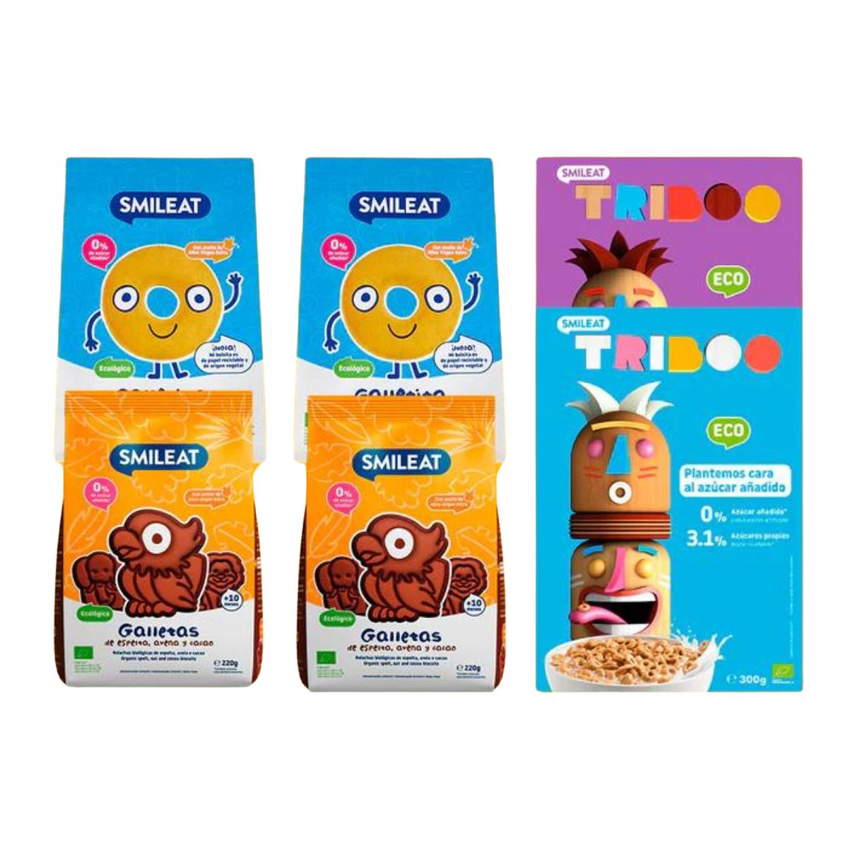 Frühstückspaket mit Müsli und Keksen Smileat