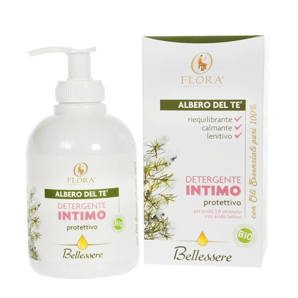 Żel intymny z drzewem herbacianym przywracający równowagę Flora, 250 ml