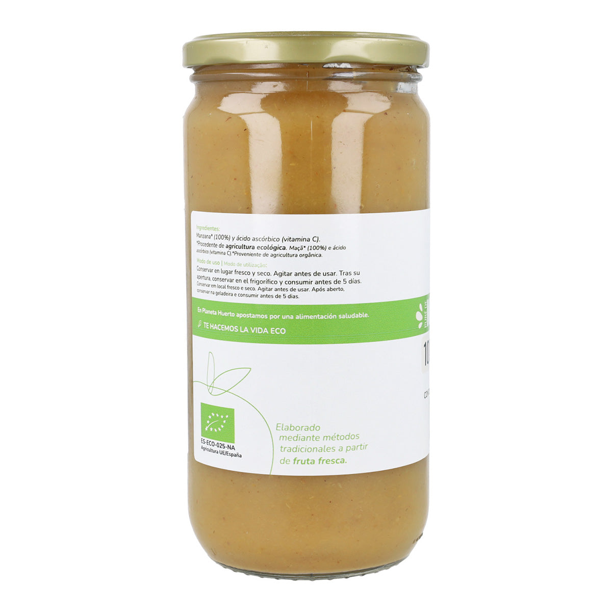 Compote de pommes non sucrée Eco Planeta Huerto 750ml