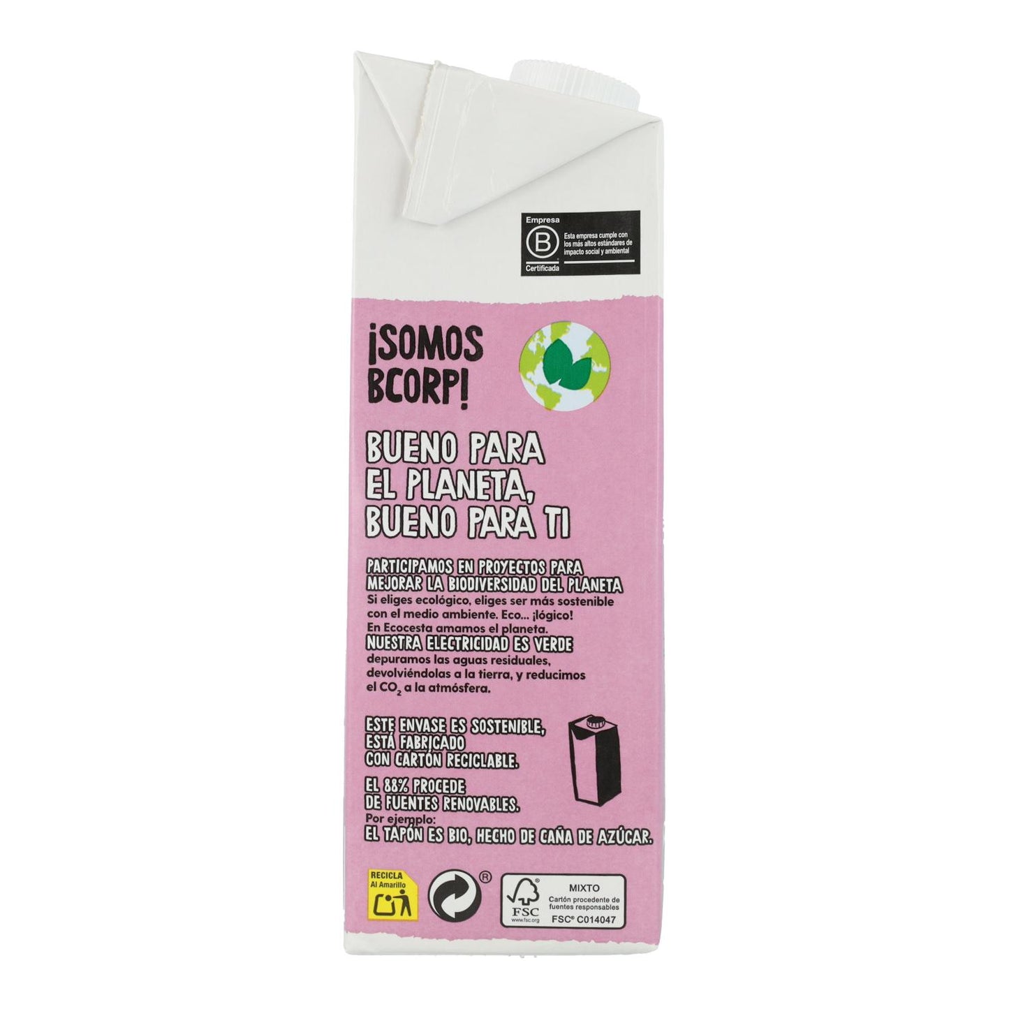 Bio-Pflanzendrink aus Reis und Kokosnuss ohne Zuckerzusatz, 1 l Ecocesta