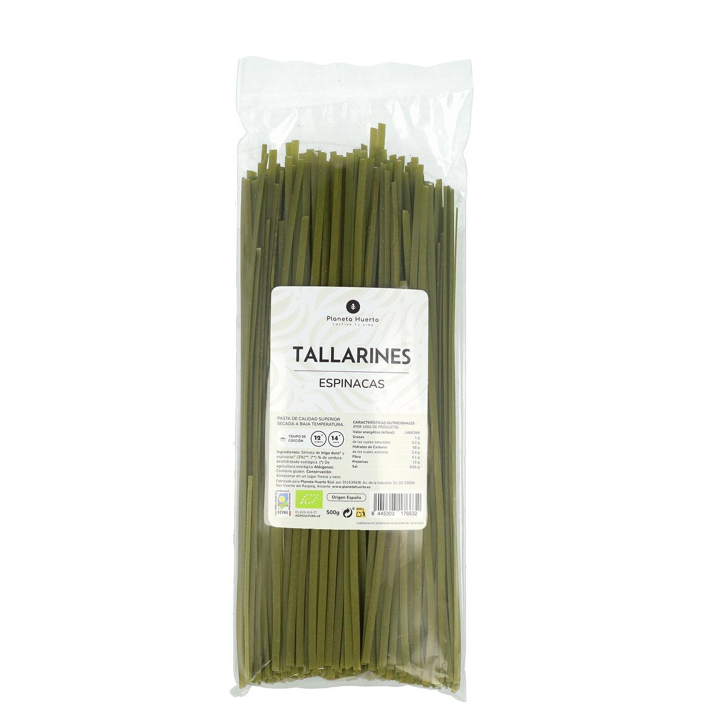Tagliatelles aux épinards ECO Planeta Huerto 500gr
