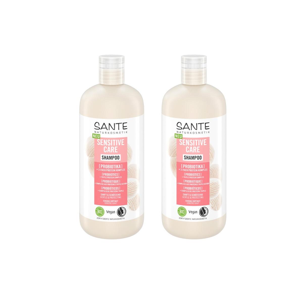 Pack of 2x Sante Sensitive Probiotic Care Shampoo 500 ml