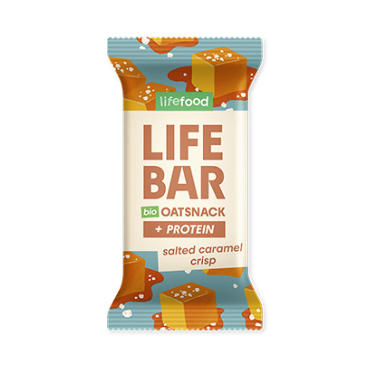 Salted Caramel Crisp Life Food Oat Protein Bar 40 g Lifebar