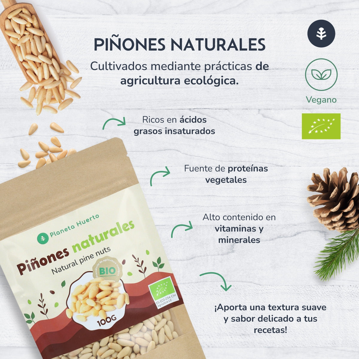 Piñones ECO Planeta Huerto 100gr