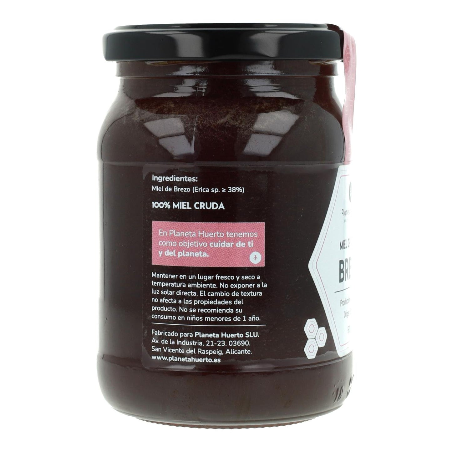 Surowy miód wrzosowy Planeta Huerto 500 g