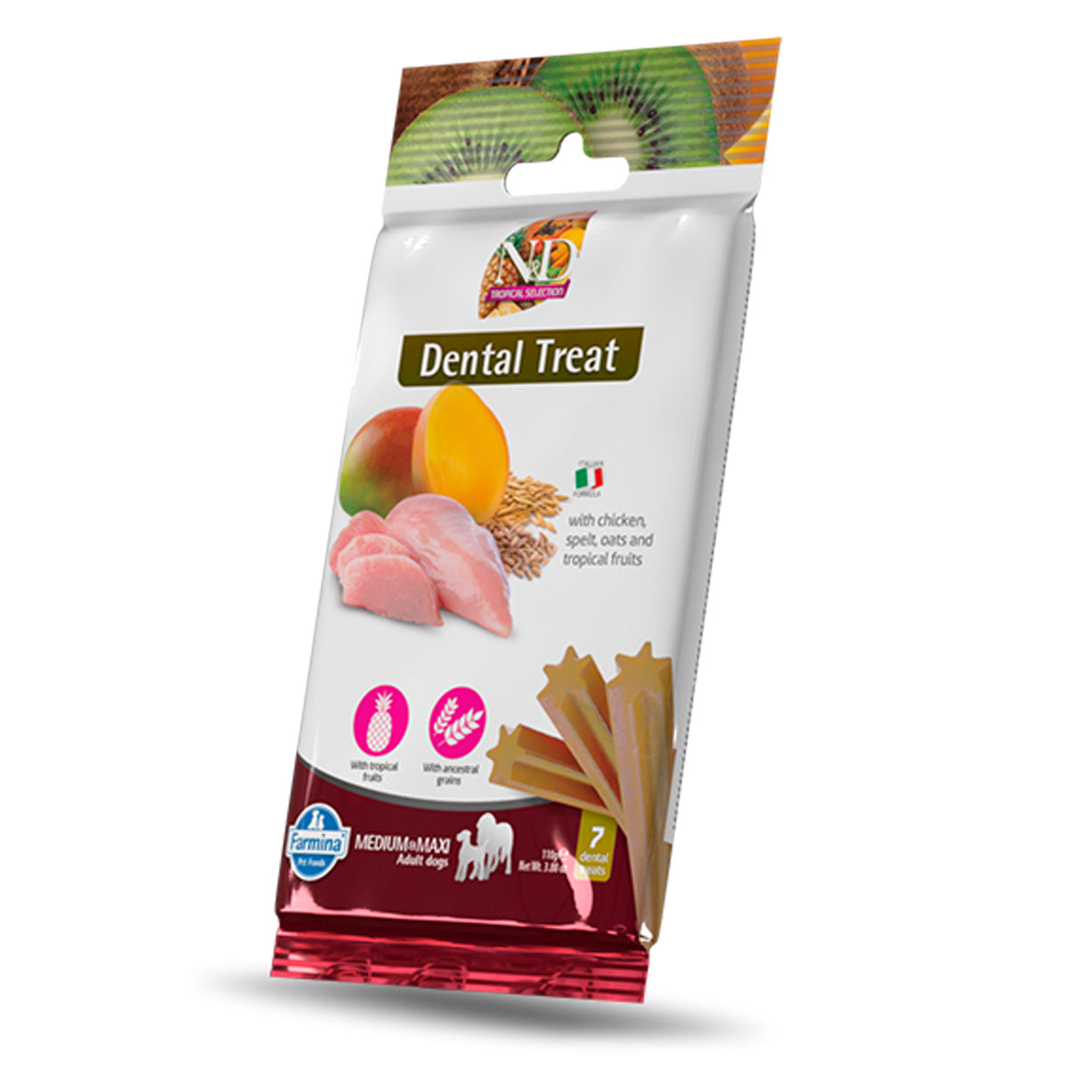 Dental Treat nd Tropical Selection Chicken Adult Med/Max