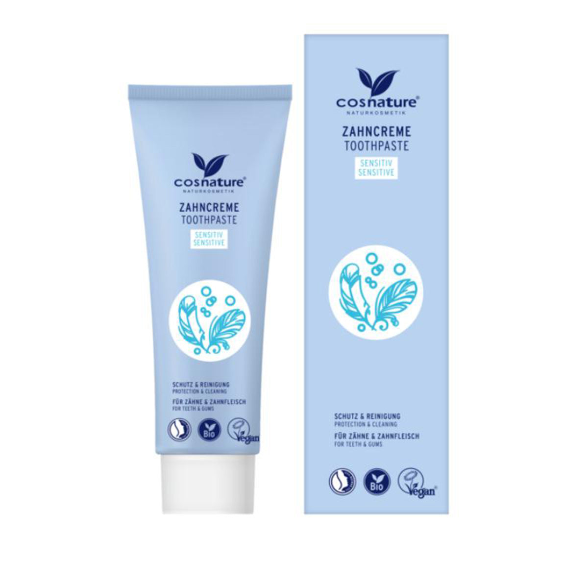 Tandpasta met fluoride Sentiive, Cosnature, 75 ml