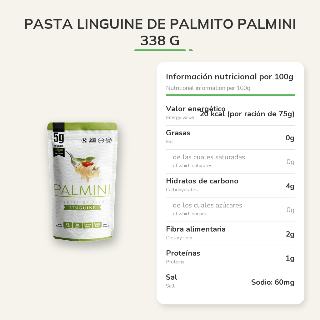 Información nutricional