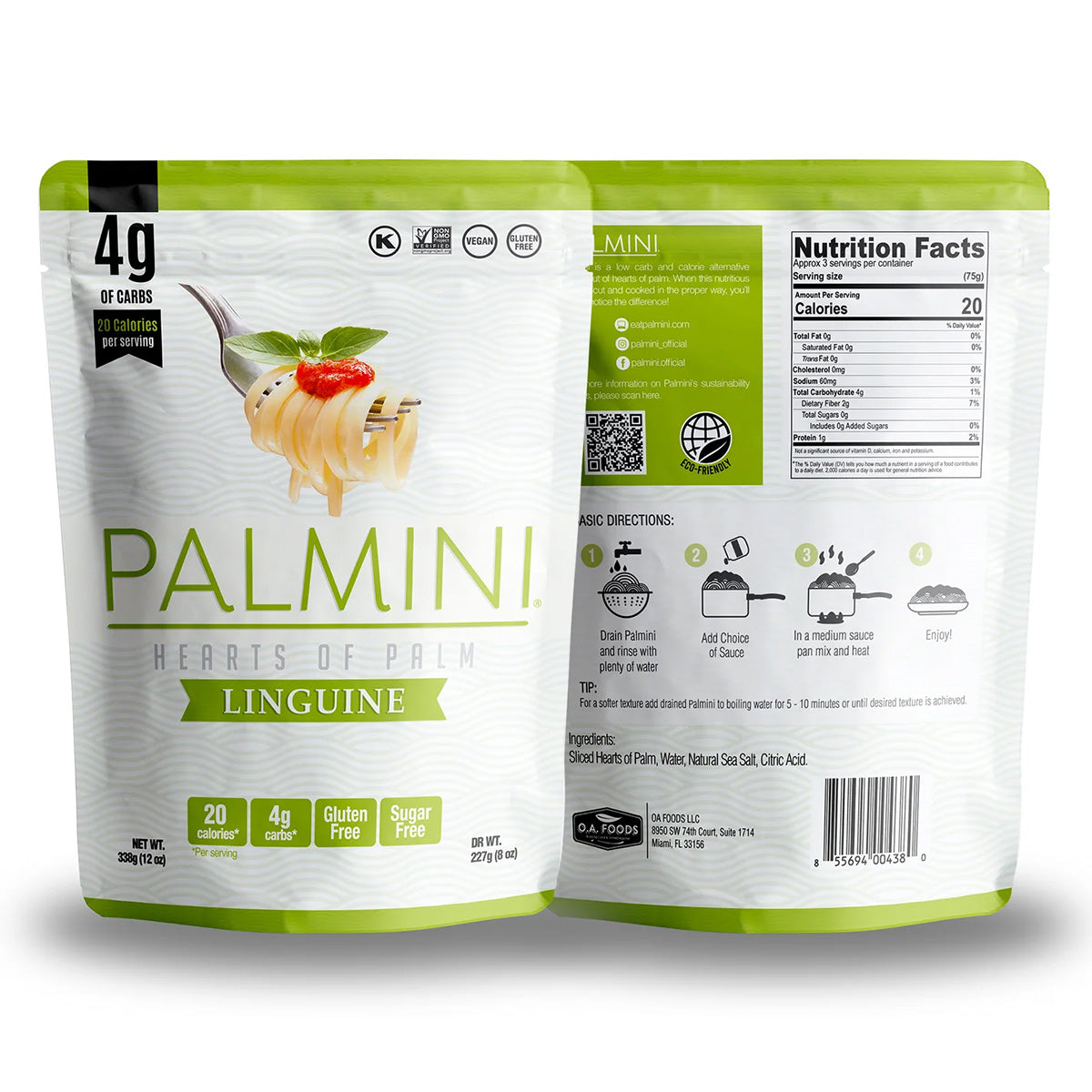 Palmini palm heart linguine pasta 338 g
