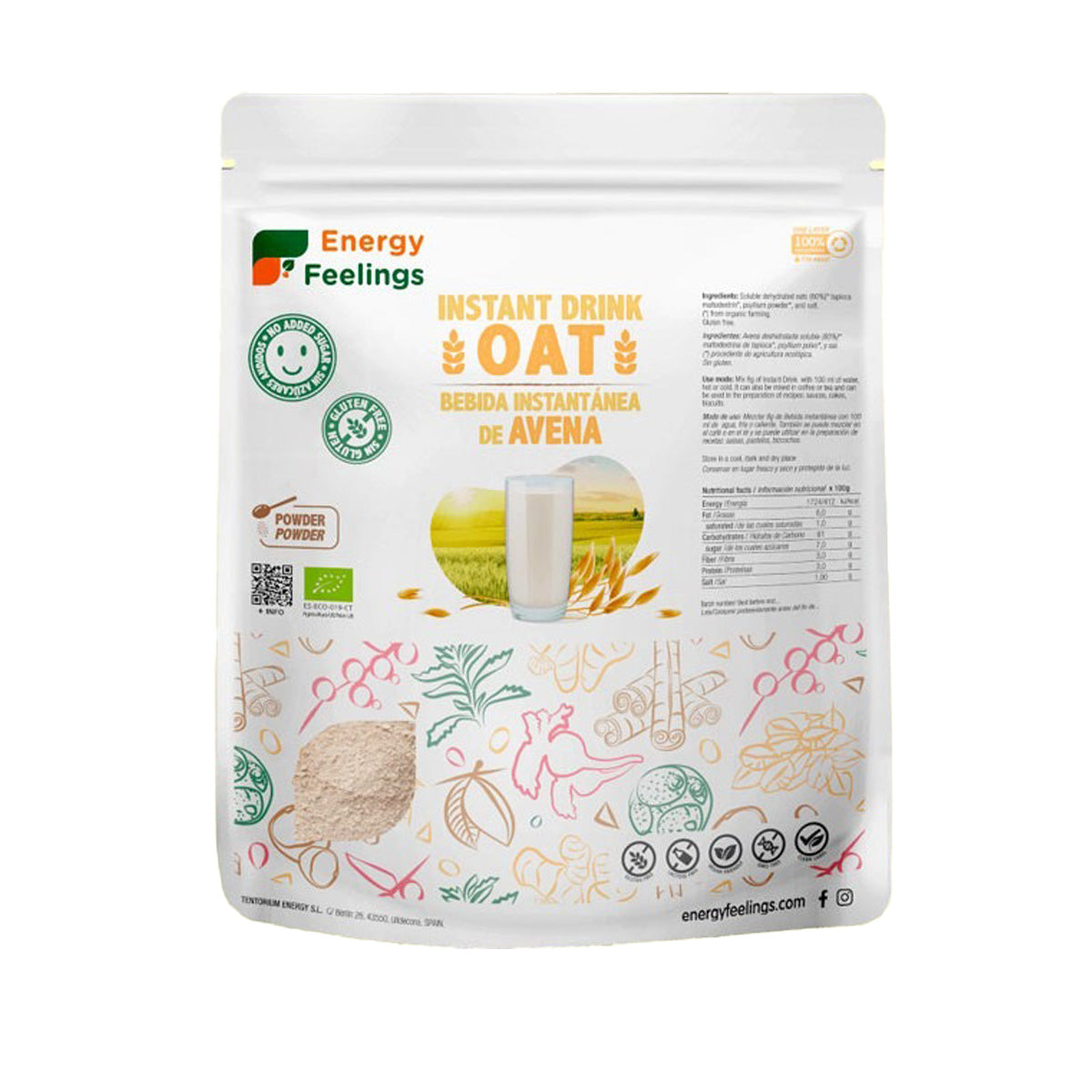 Instant-Hafergetränk ECO Energy Feelings 1 kg