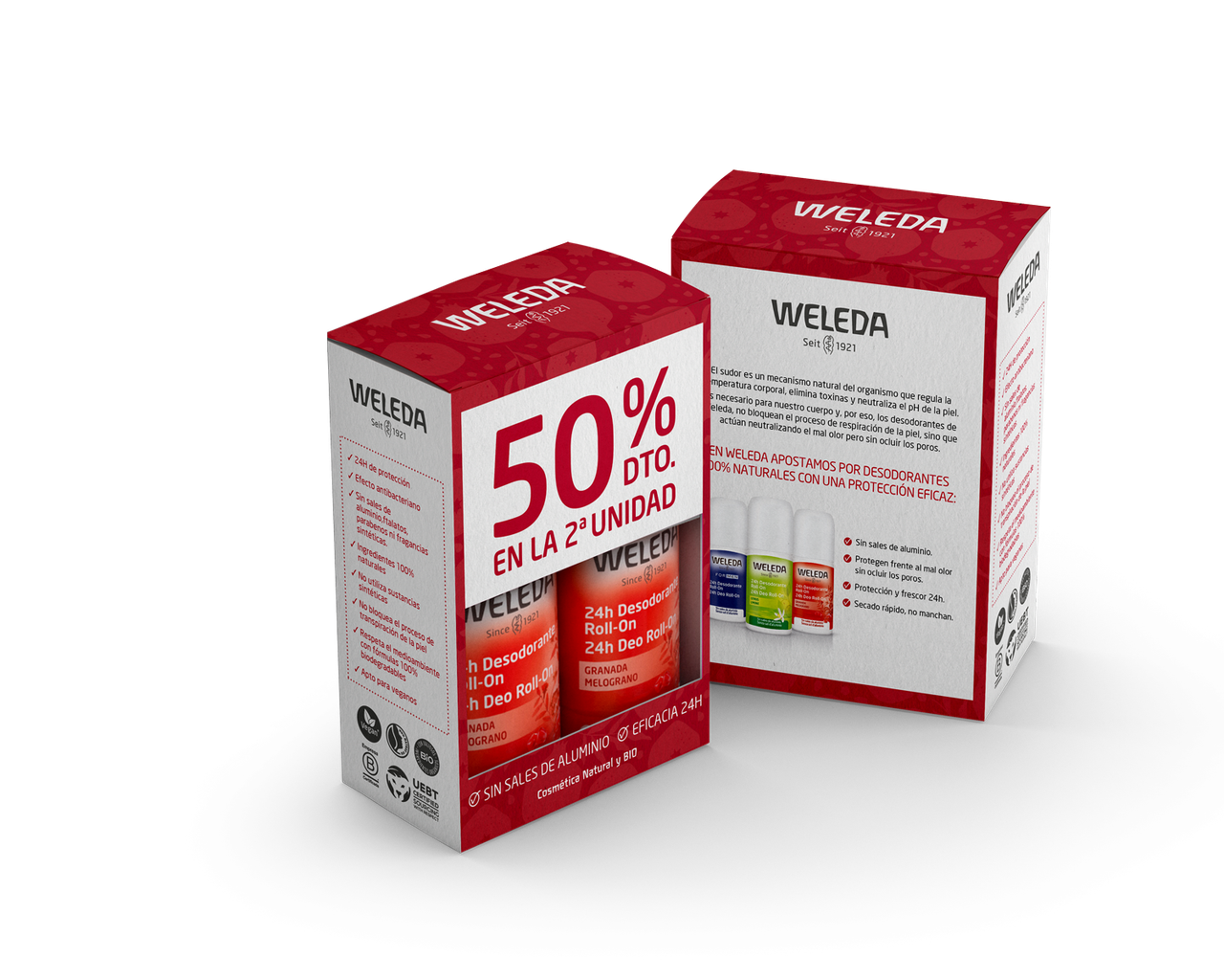 Duplo Dezodorant w kulce Granat 50 ml Weleda
