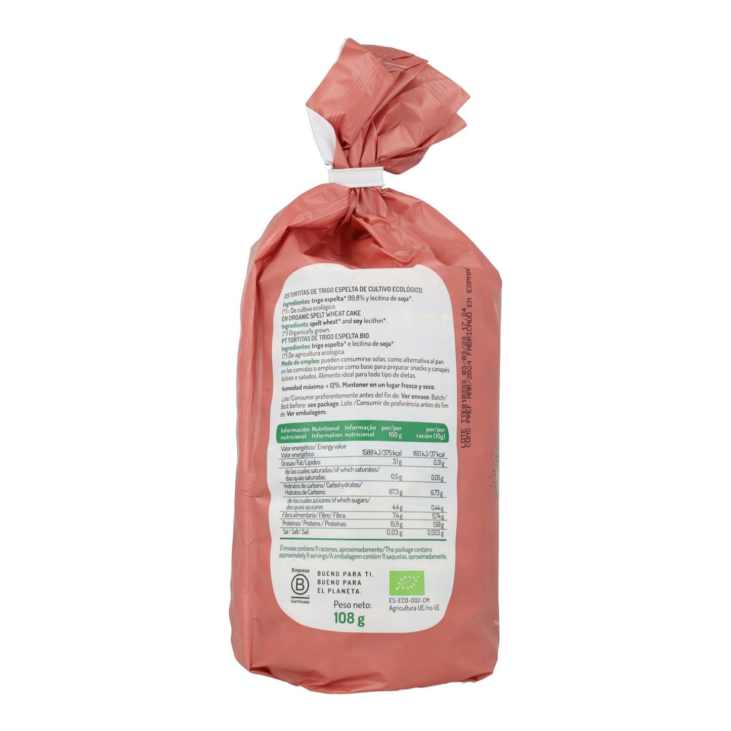 Speltpannkakor El Granero, 100 g