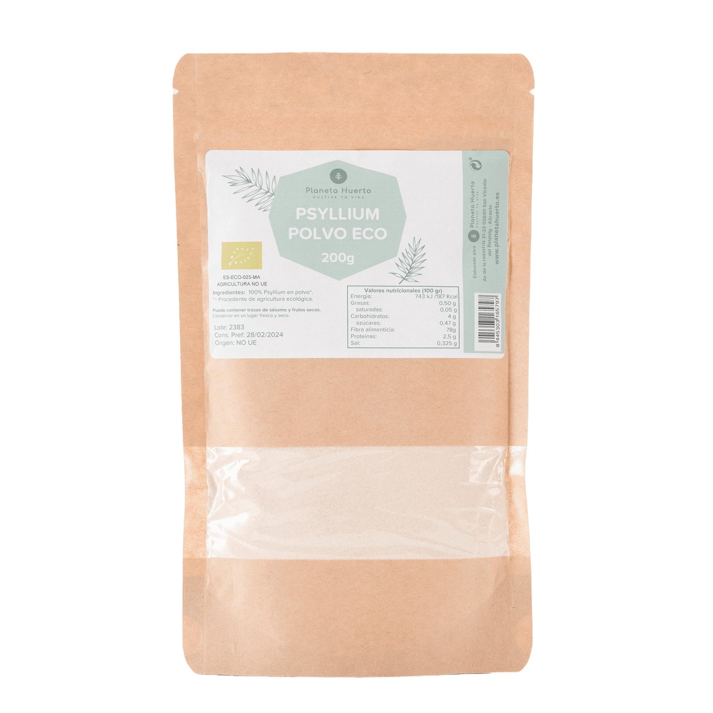 Psyllium poeder Eco Planeta Huerto 200 g