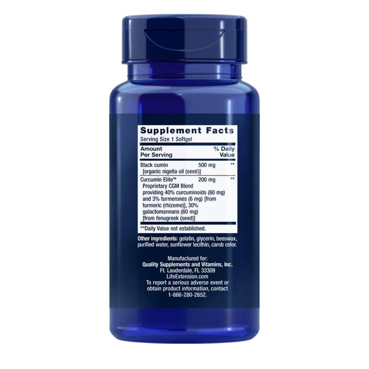 Curcumin EliteTM gurkmejaextrakt, Life Extension 60 kapslar