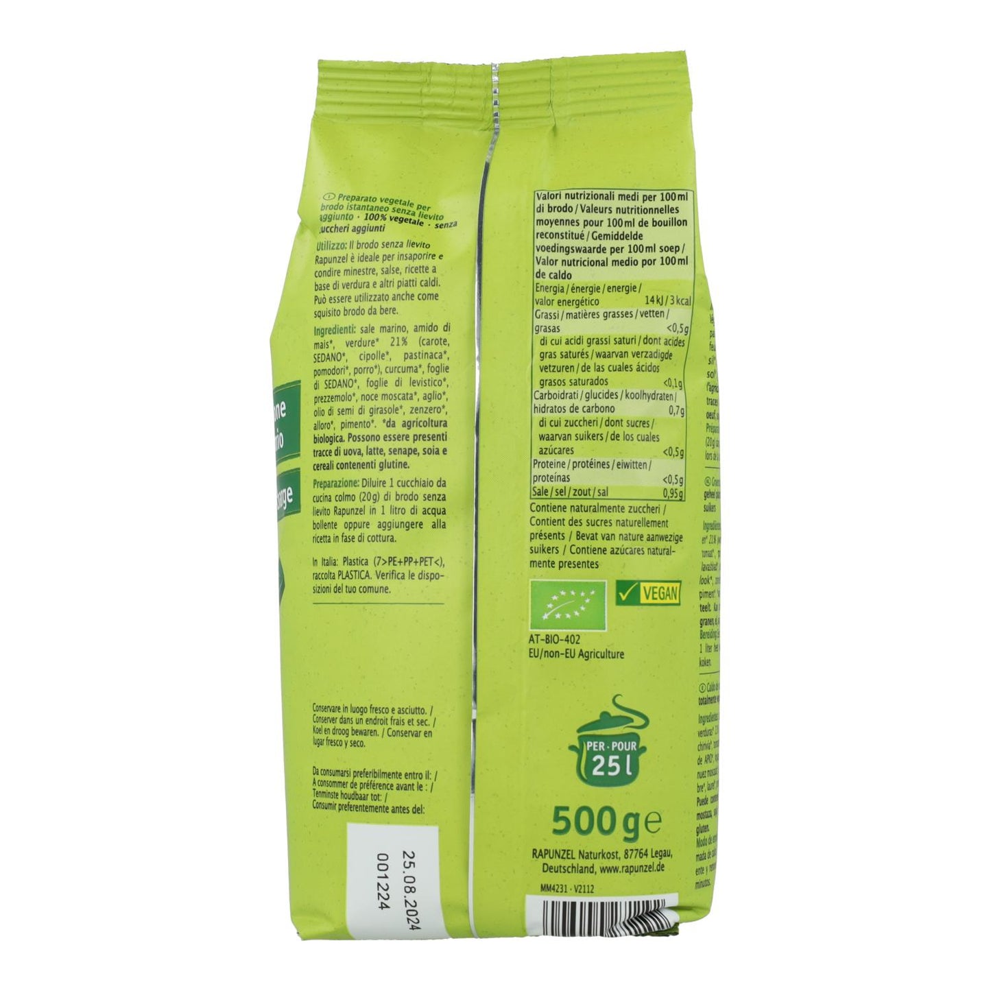Hefefreie Gemüsebrühe Brodo Rapunzel 500 g