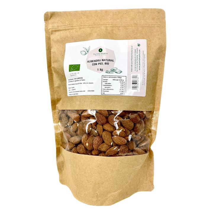 Mandorle naturali con pelle ECO Planeta Huerto 1 kg