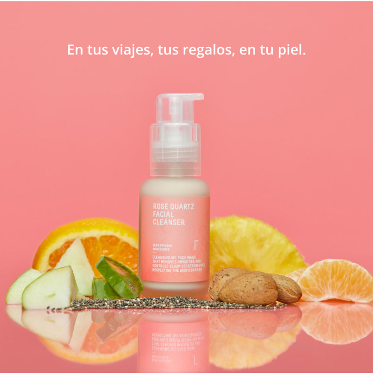 Minigröße – Rose Quartz Facial Cleanser, Freshly Cosmetics, 50 ml