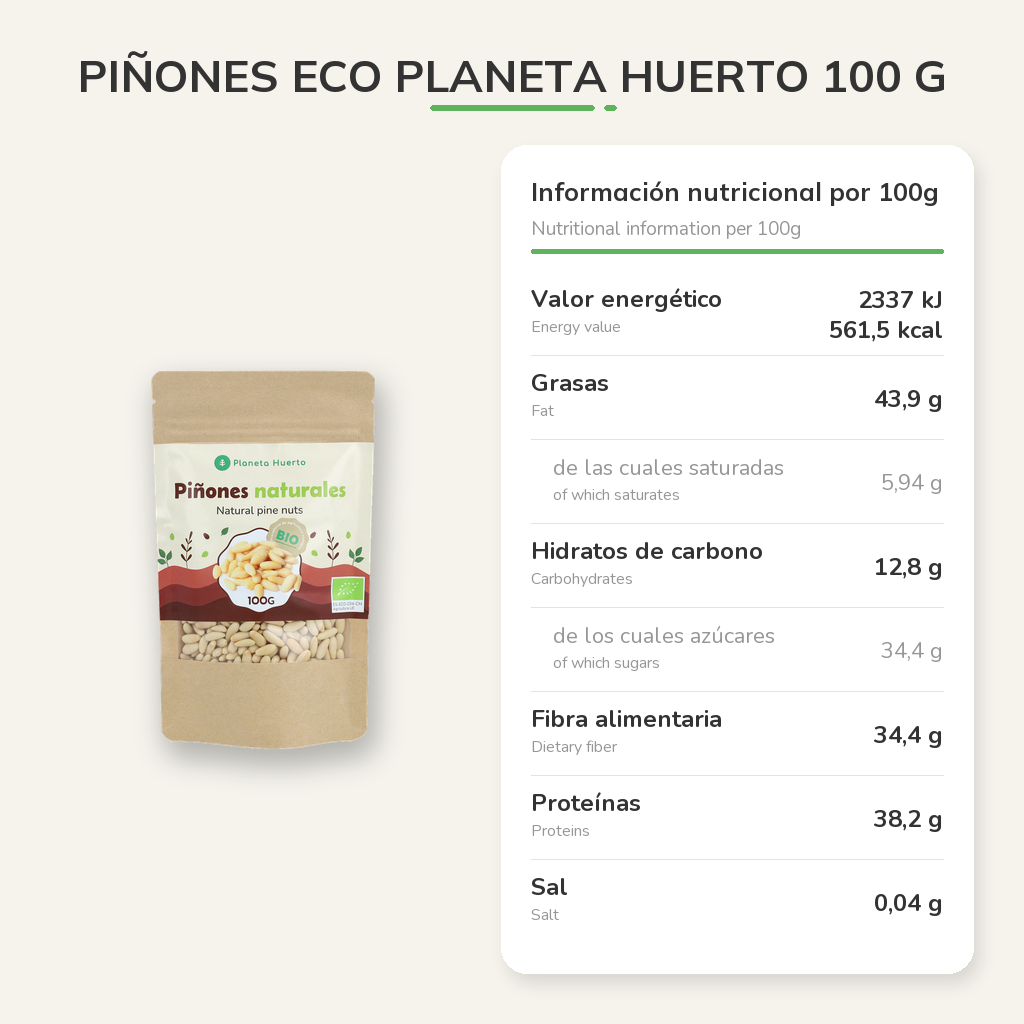 Información nutricional