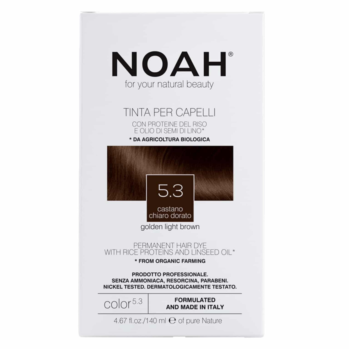 Haarfärbemittel goldbraun Noah 140 ml (5,3)