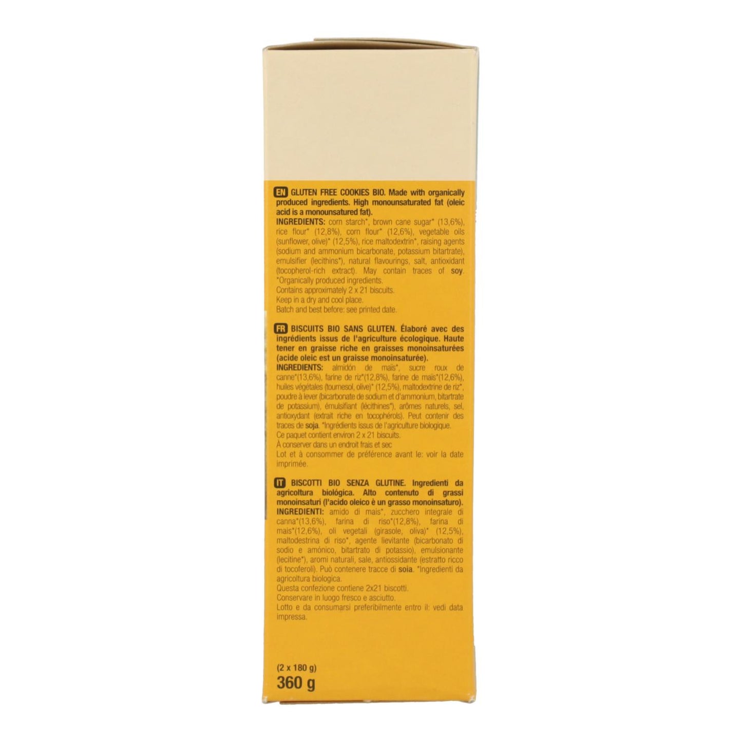 Glutenfreie Kekse Bio 2P Santiveri 360 g