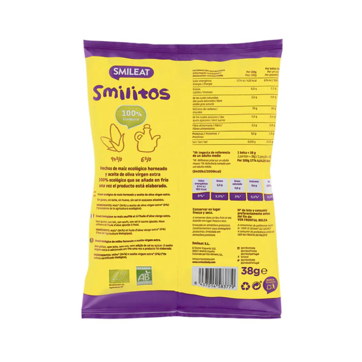 Confezione da 12 Mix Smilitos Gusanitos ECO Smileat 25 g
