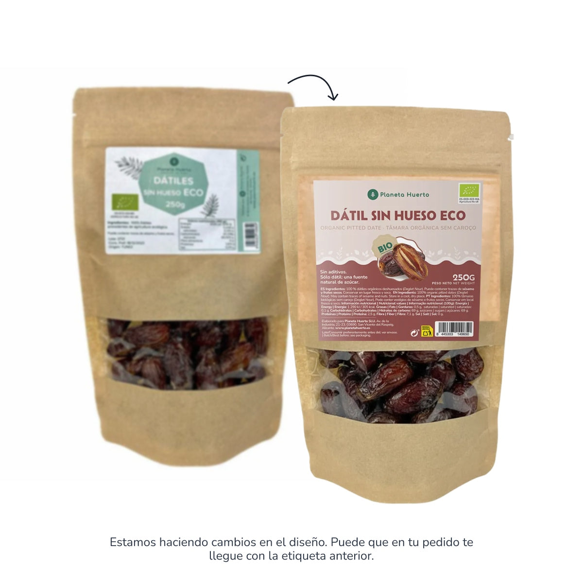 Entsteinte Datteln ECO Planeta Huerto 250 g