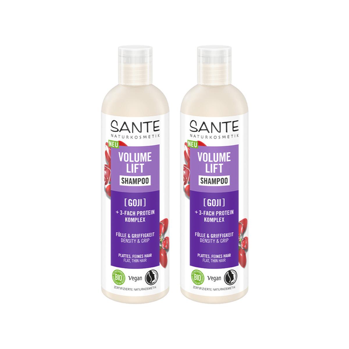2er-Pack Volumen-Shampoo Goji Sante 250 ml