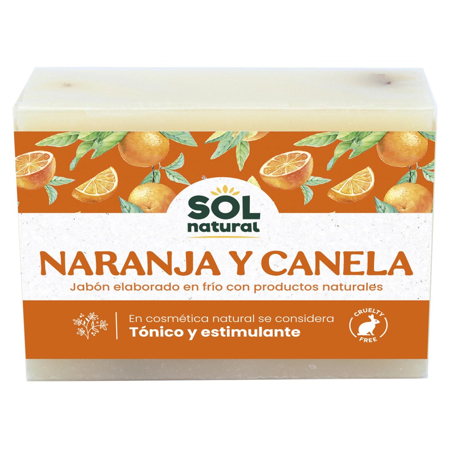 Jabón de Canela y Naranja Sol natural 100g