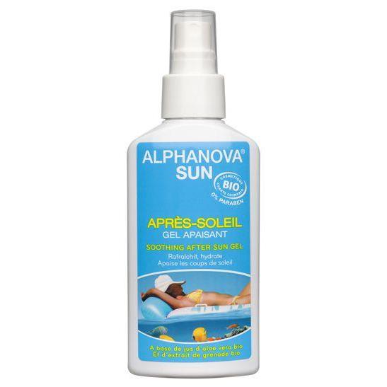 Gel apaisant après-soleil BIO Alphanova 125 ml.