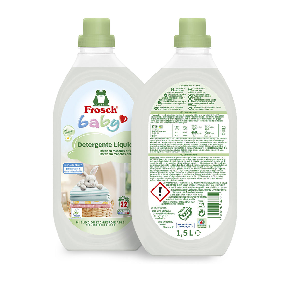 Detergente per bambini, Frosch, 1500 ml