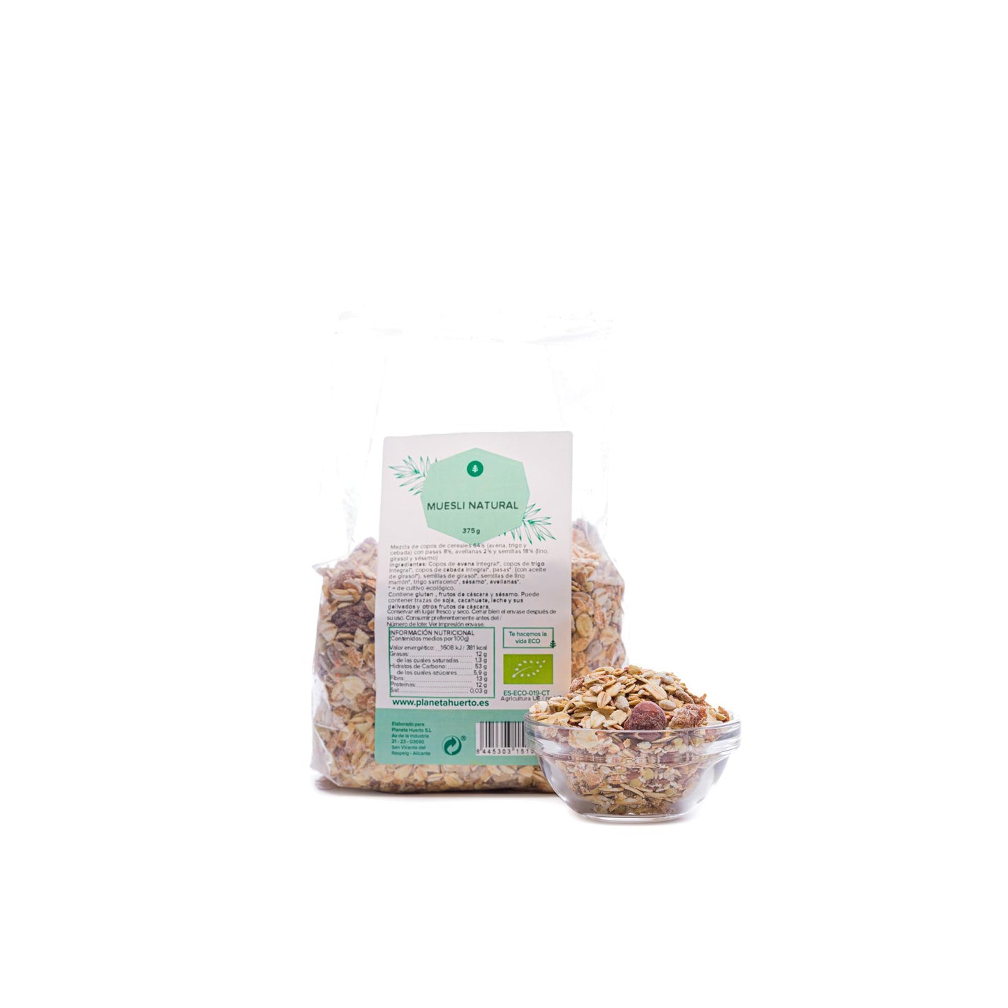 Naturalne Musli ECO Planeta Huerto 375 g
