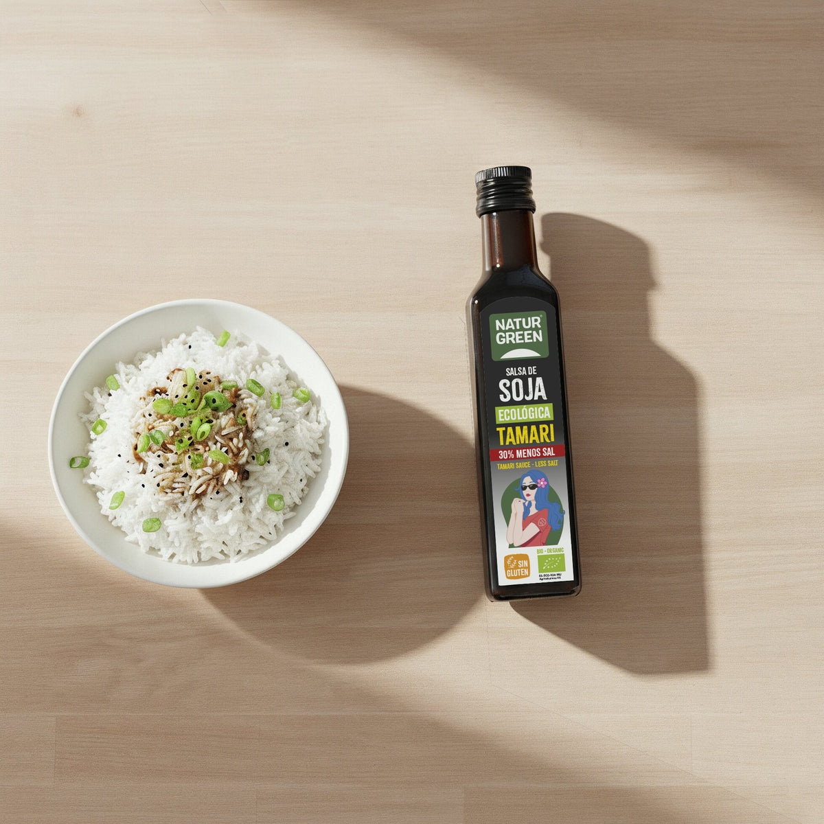 Tamari med reducerat saltinnehåll Bio NaturGreen 250 ml