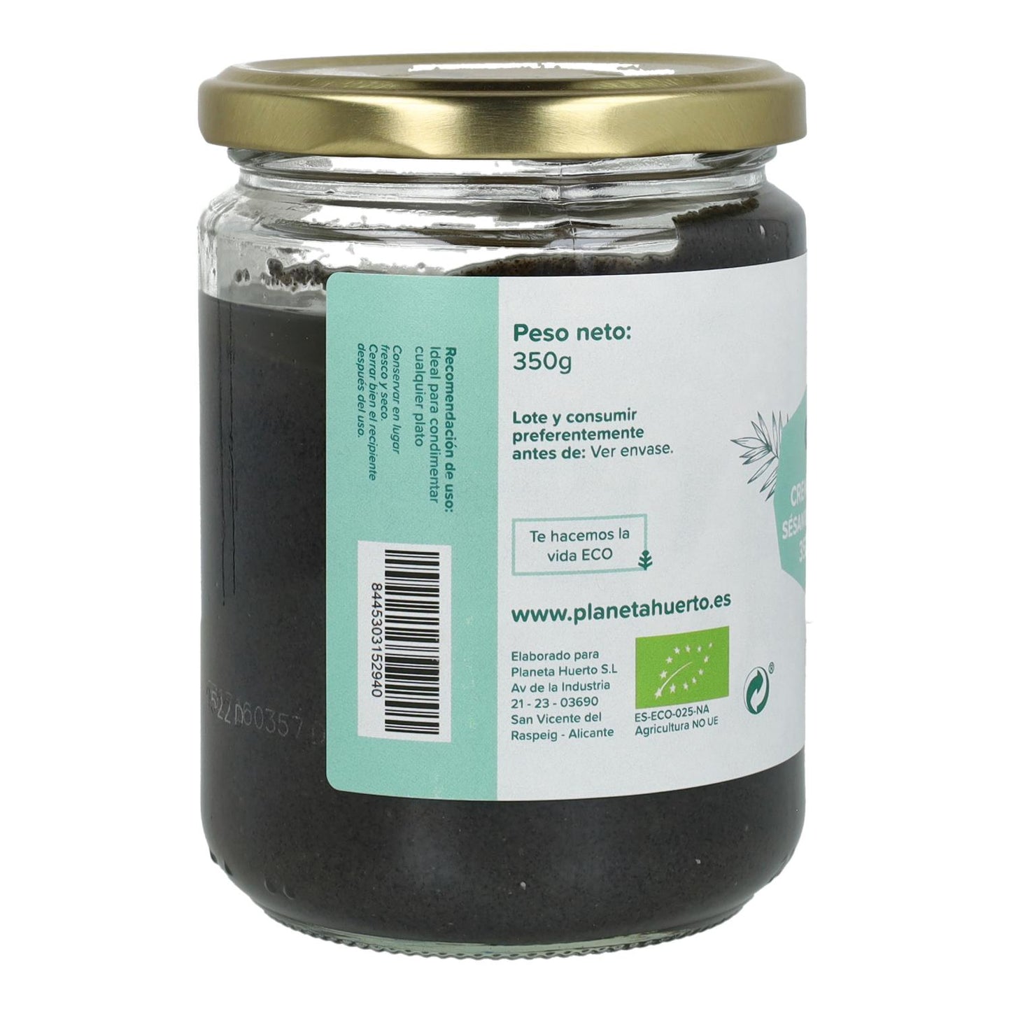 Tahini au sésame noir ECO Planet Garden 350 g