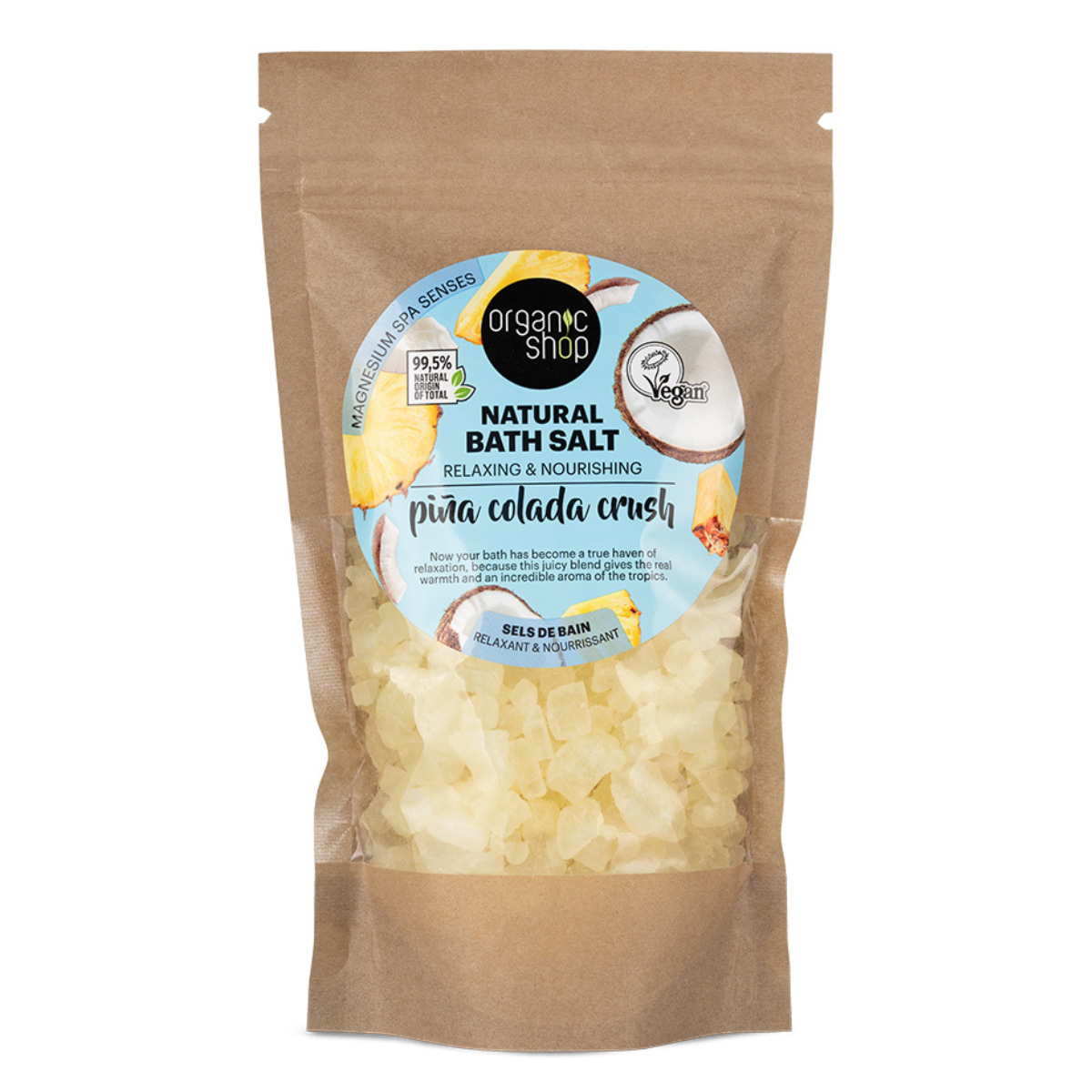 Sels de bain naturels piña colada crush Organic Shop 500 g