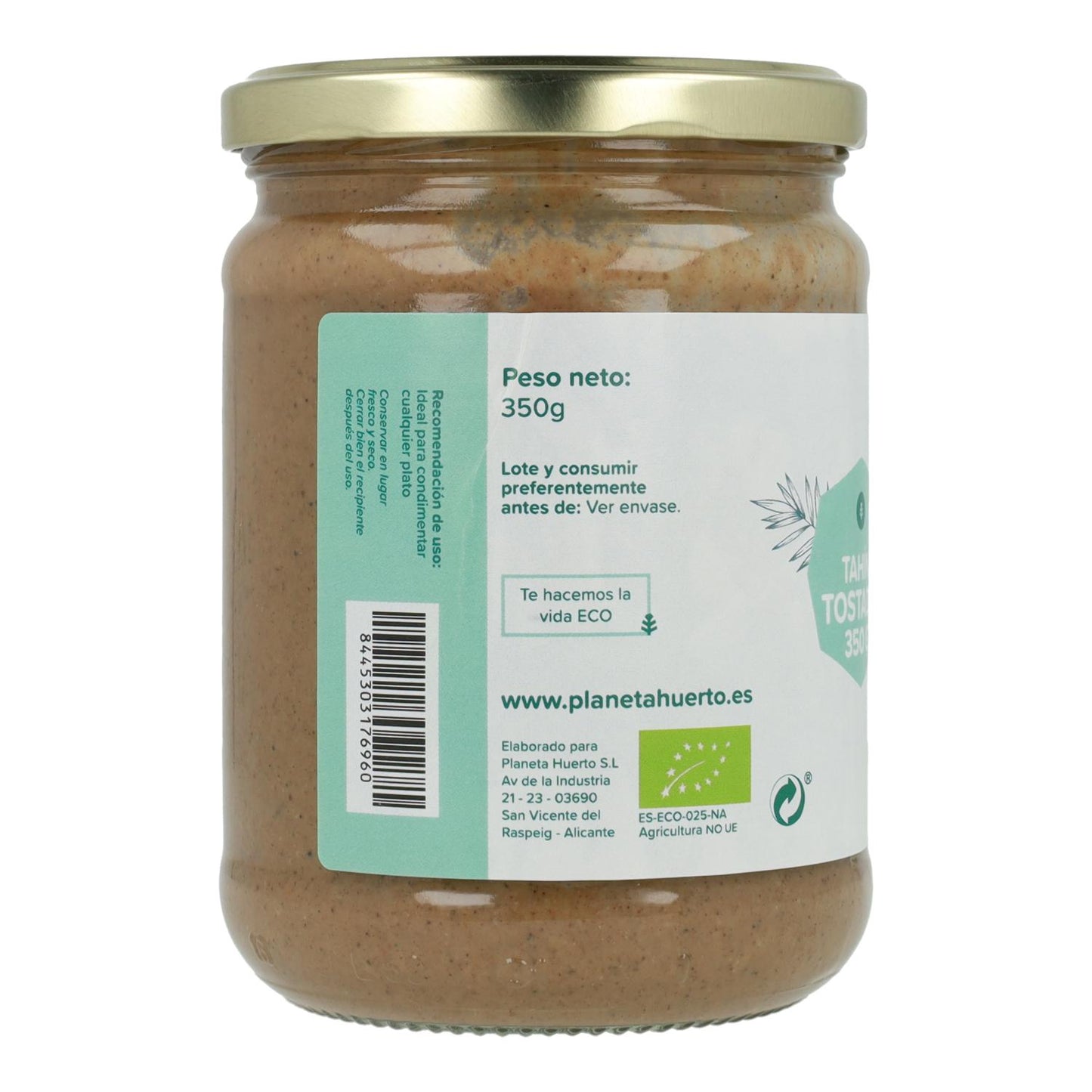 Tahini au sésame grillé ECO Planeta Huerto 350 g