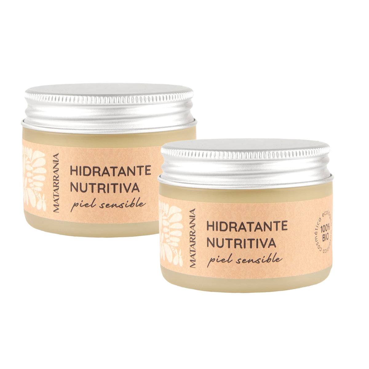 Confezione da 2 idratanti nutrienti per pelli sensibili Bio Matarrania, 30 ml