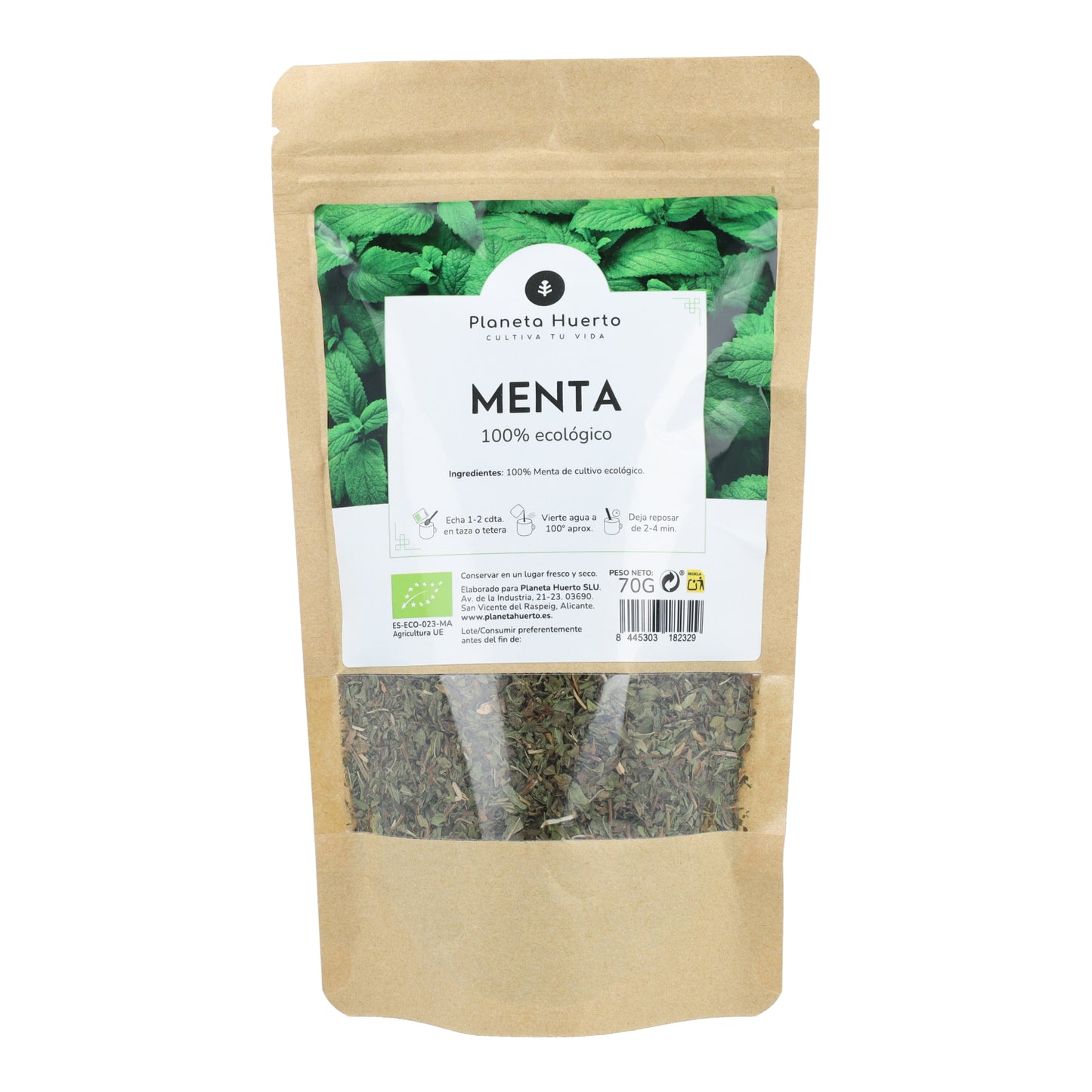 Infusion de menthe poivrée ECO Planeta Huerto 70g