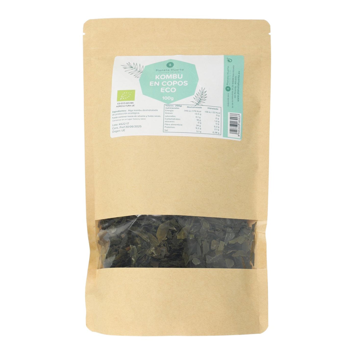 Kombu tångflingor ECO Planeta Huerto 100 g