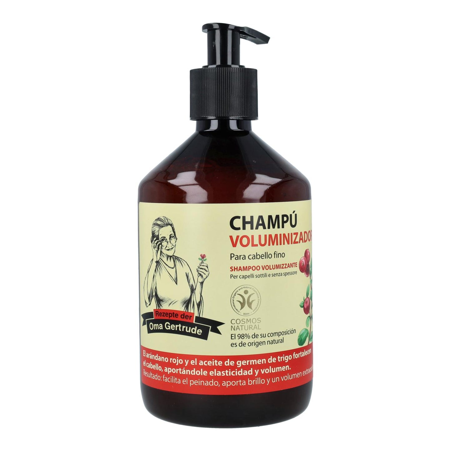 Pack 2x Shampooing Volume Cheveux Délicats Oma Gertrude 500 ml