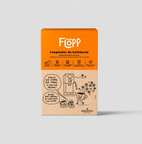 2-pack kaffebryggarrengöring – 1 förpackning med 2 påsar Flopp