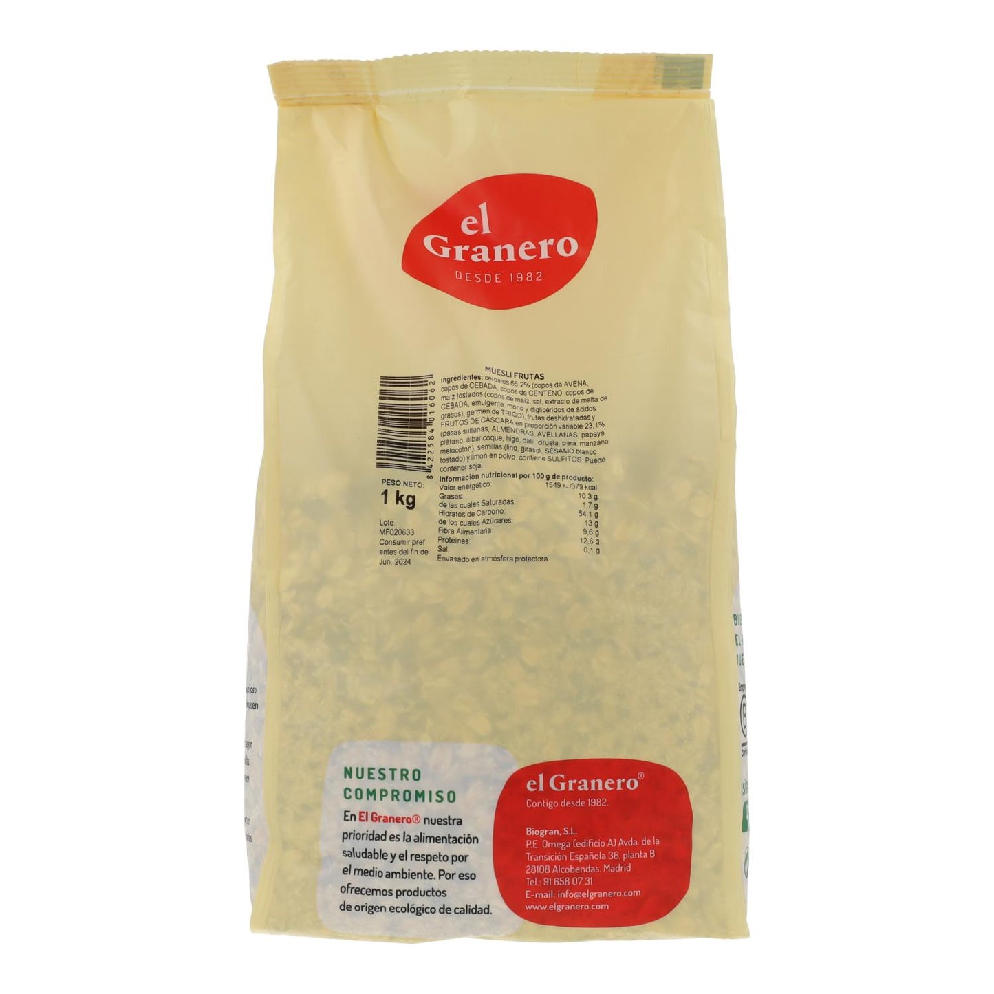 Muesli alla frutta El Granero 1 kg