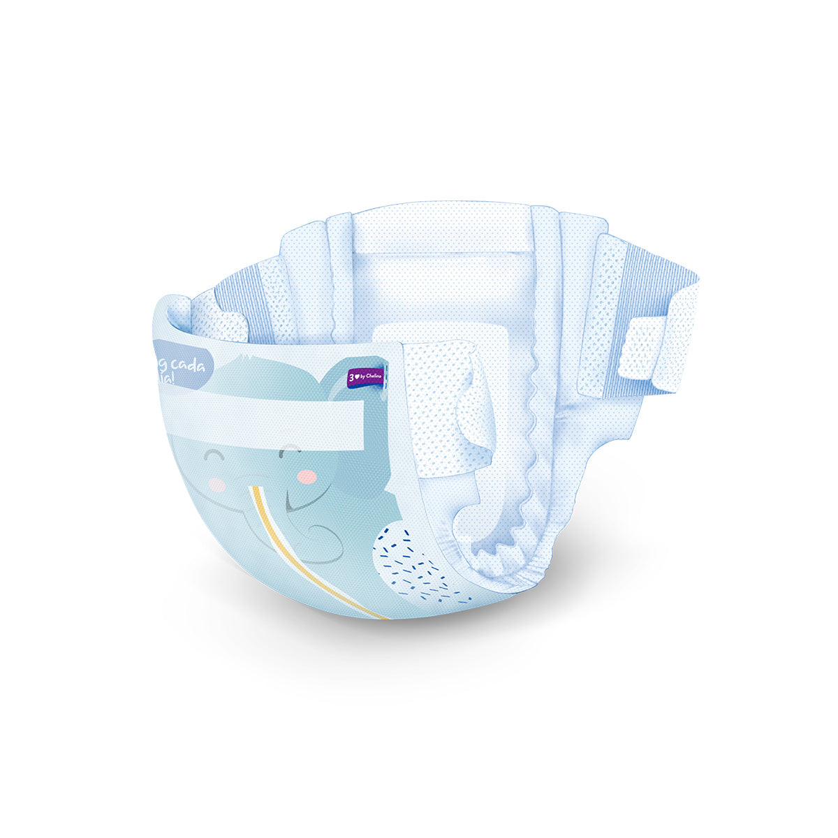 Pakket 6 x Luier T3 Liggend (4-10 kg) 36 stuks, Chelino